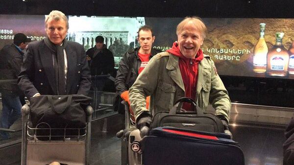Ричард Клайдерман в аэропорту Звартноц - Sputnik Արմենիա