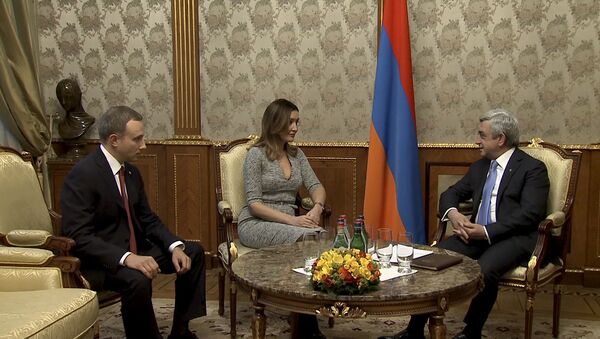 Президент Армении принял директора Агентства стратегических инициатив России и  председателя Группы лидеров - Sputnik Армения