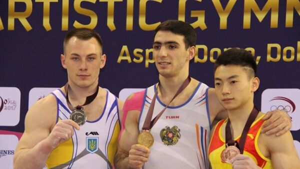 Армянские гимнасты Артур Давтян и Артур Товмасян завоевали две медали на этапе Кубка мира - Sputnik Արմենիա