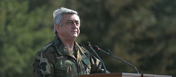 Рабочий визит Президента Сержа Саргсяна в Арцах Рабочий визит Президента Сержа Саргсяна в Арцах - Sputnik Արմենիա