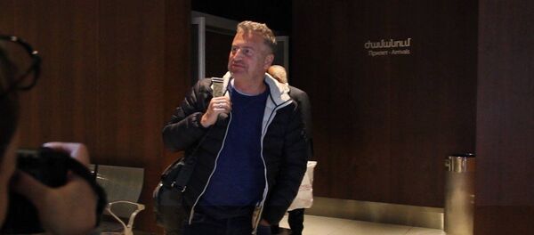 Леонида Агутина встретили корреспонденты Sputnik Армения в аэропорту Звартноц - Sputnik Армения