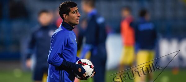 Матч между сборными Армении и Казахстана Геворг Казарян Матч между сборными Армении и Казахстана Геворг Казарян - Sputnik Արմենիա