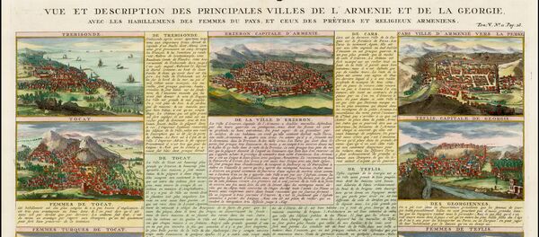 Հանրի Շատելենի «Պատմական ատլասի» Հայաստանին և Վրաստանին վերաբերող էջի ամբողջական պատկերը Հանրի Շատելենի «Պատմական ատլասի» Հայաստանին և Վրաստանին վերաբերող էջի ամբողջական պատկերը - Sputnik Արմենիա