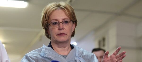 П/к министра здравоохранения РФ В. Скворцовой в Санкт-Петербурге П/к министра здравоохранения РФ В. Скворцовой в Санкт-Петербурге - Sputnik Армения