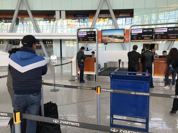 Первый рейс авиакомпании Армения в Бейрут  - Sputnik Армения