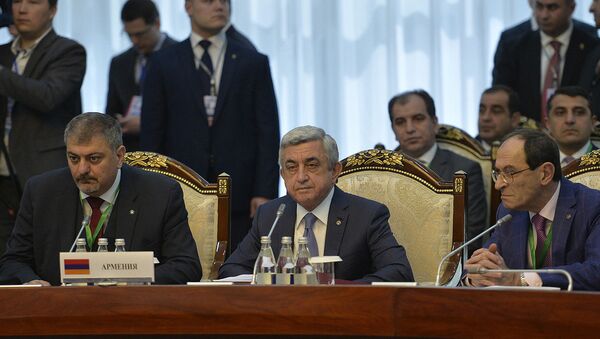 Заседании Высшего Евразийского экономического совета в Бишкеке. Серж Саргсян - Sputnik Армения