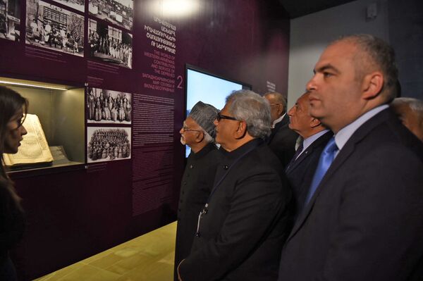 Вице-президент Индии Мохаммад Хамид Ансари посетил музей Геноцида армян - Sputnik Армения