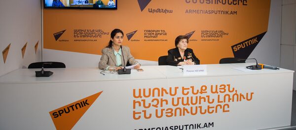 Видеомост, посвященный Дню Победы в Великой Отечественной войне. Розалия Абгарян Видеомост, посвященный Дню Победы в Великой Отечественной войне. Розалия Абгарян - Sputnik Армения