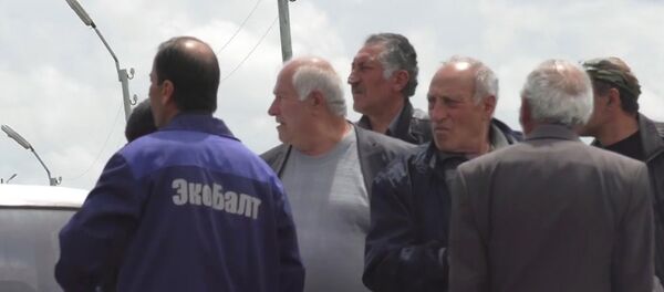 Акция протеста в 102-ой российской базе в Гюмри - Sputnik Արմենիա