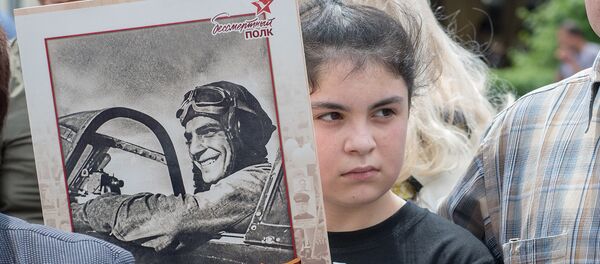 Акция Бессмертный полк в Ереване - Sputnik Армения