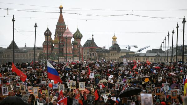 Акция Бессмертный полк в Москве - Sputnik Армения