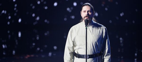 Участник музыкального проекта Голос иеромонах Фотий - Sputnik Армения