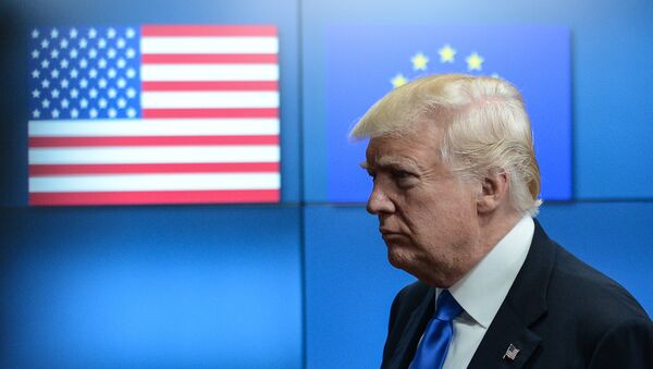 Президент США Дональд Трамп встретился с лидерами ЕС в Брюсселе - Sputnik Արմենիա