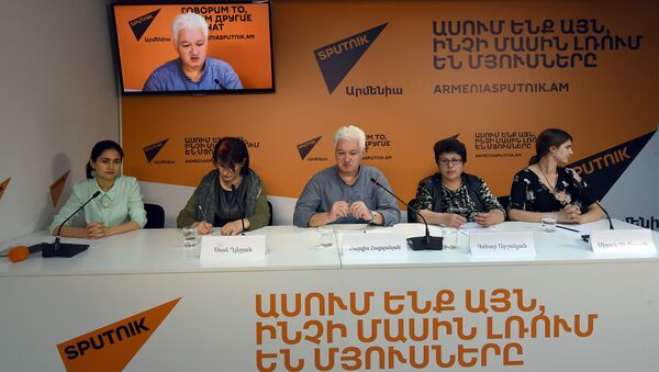 П/к инициативной группы Требуем наказать Атешяна в пресс-центре Sputnik Армения - Sputnik Արմենիա