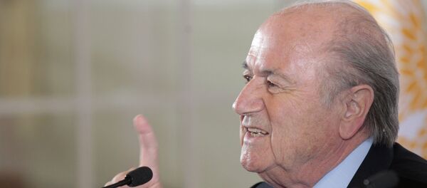 П/к президента ФИФА Й. Блаттера и президента РФС С. Фурсенко - Sputnik Армения