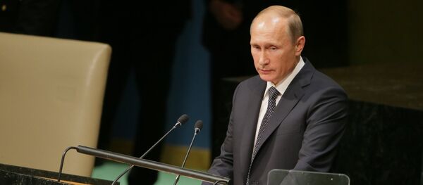 Президент РФ В.Путин принимает участие в 70-й сессии Генеральной Ассамблеи ООН Президент РФ В.Путин принимает участие в 70-й сессии Генеральной Ассамблеи ООН - Sputnik Армения