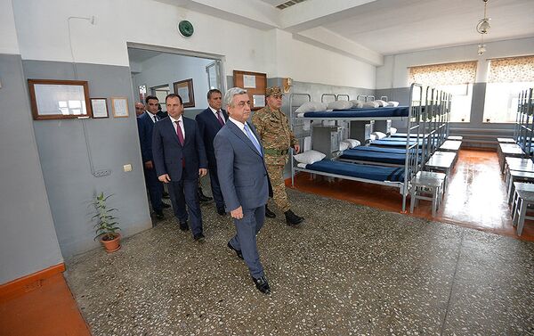 Рабочий визит Президента Сержа Саргсяна в Тавушский марз - Sputnik Армения