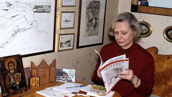 Юлия Хрущева в своей квартире - Sputnik Армения