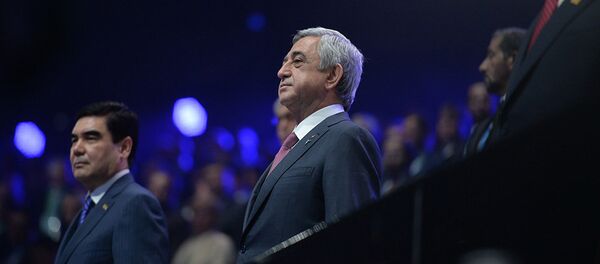 Президент Серж Саргсян присутствовал на церемонии открытия «Астана Экспо 2017» - Sputnik Արմենիա