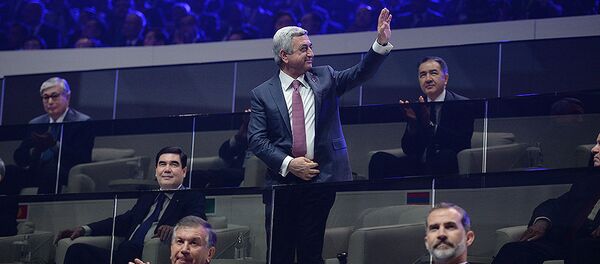 Президент Серж Саргсян присутствовал на церемонии открытия «Астана Экспо 2017» Президент Серж Саргсян присутствовал на церемонии открытия «Астана Экспо 2017» - Sputnik Армения