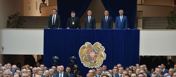 Инаугурация мэра Еревана Тарона Маргаряна - Sputnik Армения