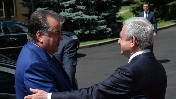 В резиденции Президента прошла церемония прощания с Президентом Таджикистана Эмомали Рахмоном - Sputnik Արմենիա