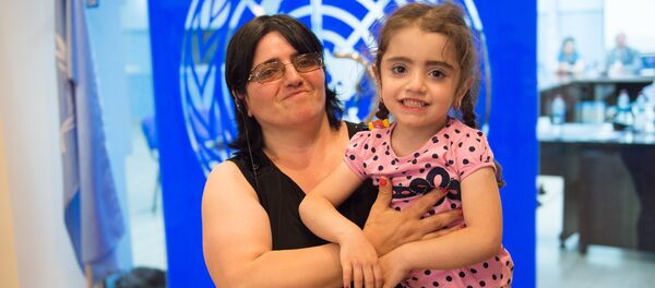 Всемирный день беженцев в офисе ООН в Ереване. Гаяне Абраамян Всемирный день беженцев в офисе ООН в Ереване. Гаяне Абраамян - Sputnik Արմենիա