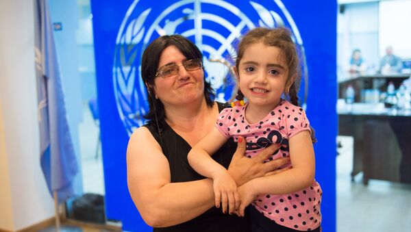 Всемирный день беженцев в офисе ООН в Ереване. Гаяне Абраамян - Sputnik Արմենիա