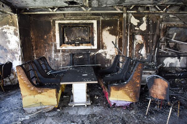 Пожар в кафе Старый Эривань Пожар в кафе Старый Эривань - Sputnik Армения