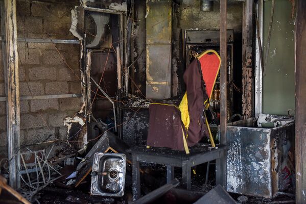 Пожар в ресторанном комплексе Старый Эривань - Sputnik Армения