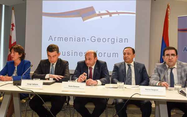 Երևանում անցկացվեց գործարար համաժողով, որին մասնակցում էին Հայաստանի և Վրաստանի տնտեսական գերատեսչությունների ղեկավարները - Sputnik Արմենիա