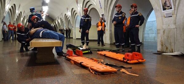 Учения МЧС РА в метро Учения МЧС РА в метро - Sputnik Արմենիա