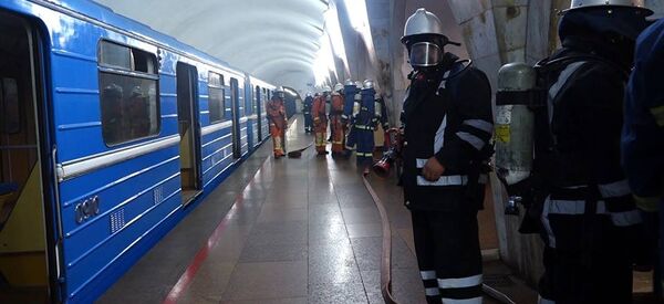 Учения МЧС РА в метро Учения МЧС РА в метро - Sputnik Արմենիա
