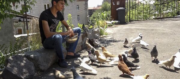 Ապագա զինվորն աղավնի է բուծում և երազում թռչուններից գոնե մեկին հետը բանակ տանելու մասին Ապագա զինվորն աղավնի է բուծում և երազում թռչուններից գոնե մեկին հետը բանակ տանելու մասին - Sputnik Արմենիա