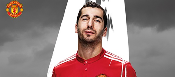 Генрих Мхитарян в новой форме команды Манчестер Юнайтед - Sputnik Армения