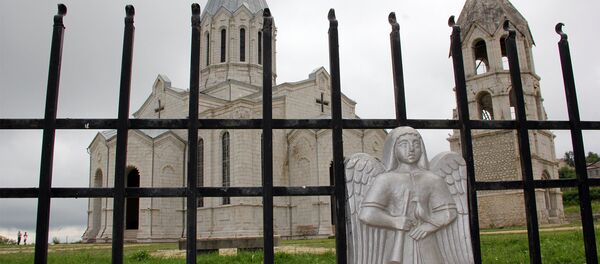 Церковь Казанчецоц, город Шуши. Республика Арцах - Sputnik Армения