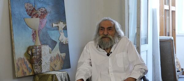 В полотнах Рубена Гевондяна Чаренц уступил свое место Параджанову, а Двин - Ани В полотнах Рубена Гевондяна Чаренц уступил свое место Параджанову, а Двин - Ани - Sputnik Армения