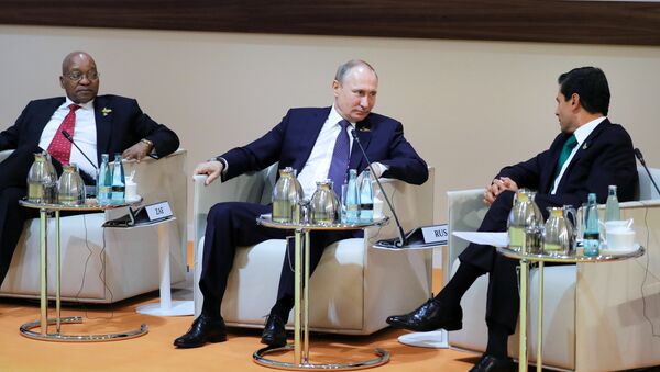 Президент РФ В. Путин принимает участие в саммите Группы двадцати в Гамбурге - Sputnik Армения