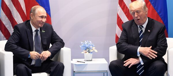 Президенты России и США Владимир Путин и Дональд Трамп - Sputnik Армения
