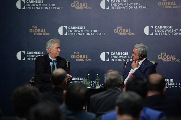 выступление президента Армении в Фонде Карнеги выступление президента Армении в Фонде Карнеги - Sputnik Армения