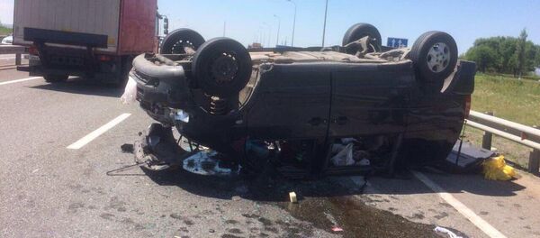 Микроавтобус рейса Ереван-Анапа перевернулся - Sputnik Армения