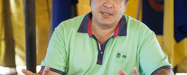 Бывший президент Грузии Михаил Саакашвили во время интервью Associated Press в Одессе в 2016 году Бывший президент Грузии Михаил Саакашвили во время интервью Associated Press в Одессе в 2016 году - Sputnik Армения