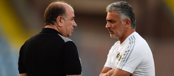 Главный тренер команды Алашкерт Абраам Хашманян Главный тренер команды Алашкерт Абраам Хашманян - Sputnik Արմենիա