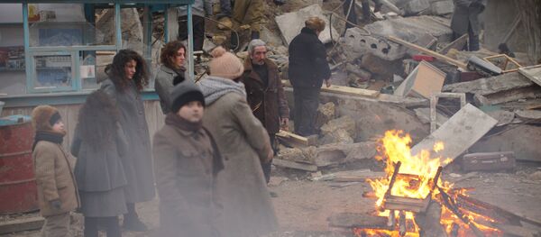 Кадры со съемок фильма Спитак - Sputnik Армения