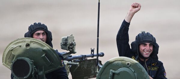 1-й этап конкурса Танковый биатлон — Индивидуальная гонка. День первый - Sputnik Армения