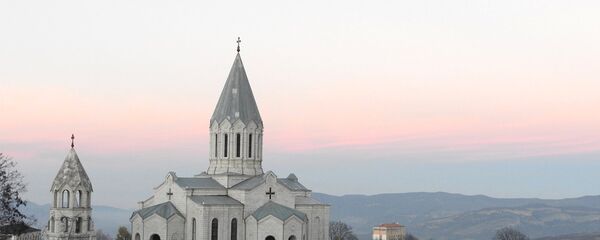 Церковь Сурб Аменапркич Казанчецоц в Шуши - Sputnik Армения