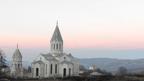 Церковь Сурб Аменапркич Казанчецоц в Шуши - Sputnik Армения