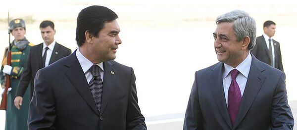 ОФИЦИАЛЬНЫЙ ВИЗИТ ПРЕЗИДЕНТА СЕРЖА САРГСЯНА В ТУРКМЕНИСТАН - Sputnik Армения