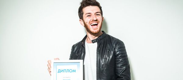 Григор Кекчян на получении приза Лучший артист Новой волны-2015 по версии Woman.ru - Sputnik Армения