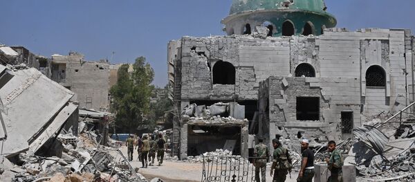 Ситуация в квартале Кабун в пригороде Дамаска Ситуация в квартале Кабун в пригороде Дамаска - Sputnik Армения